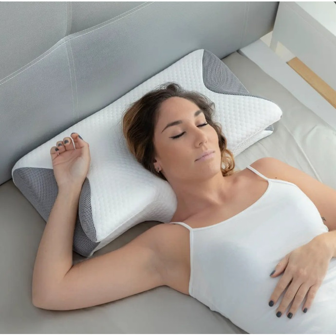 Oreiller Ergonomique Viscoélastique Soutien des...